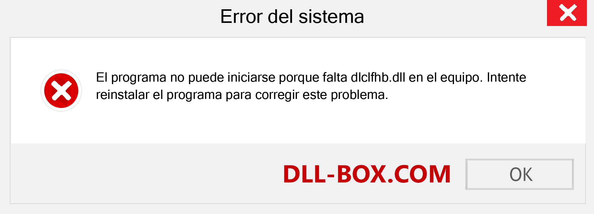 ¿Falta el archivo dlclfhb.dll ?. Descargar para Windows 7, 8, 10 - Corregir dlclfhb dll Missing Error en Windows, fotos, imágenes